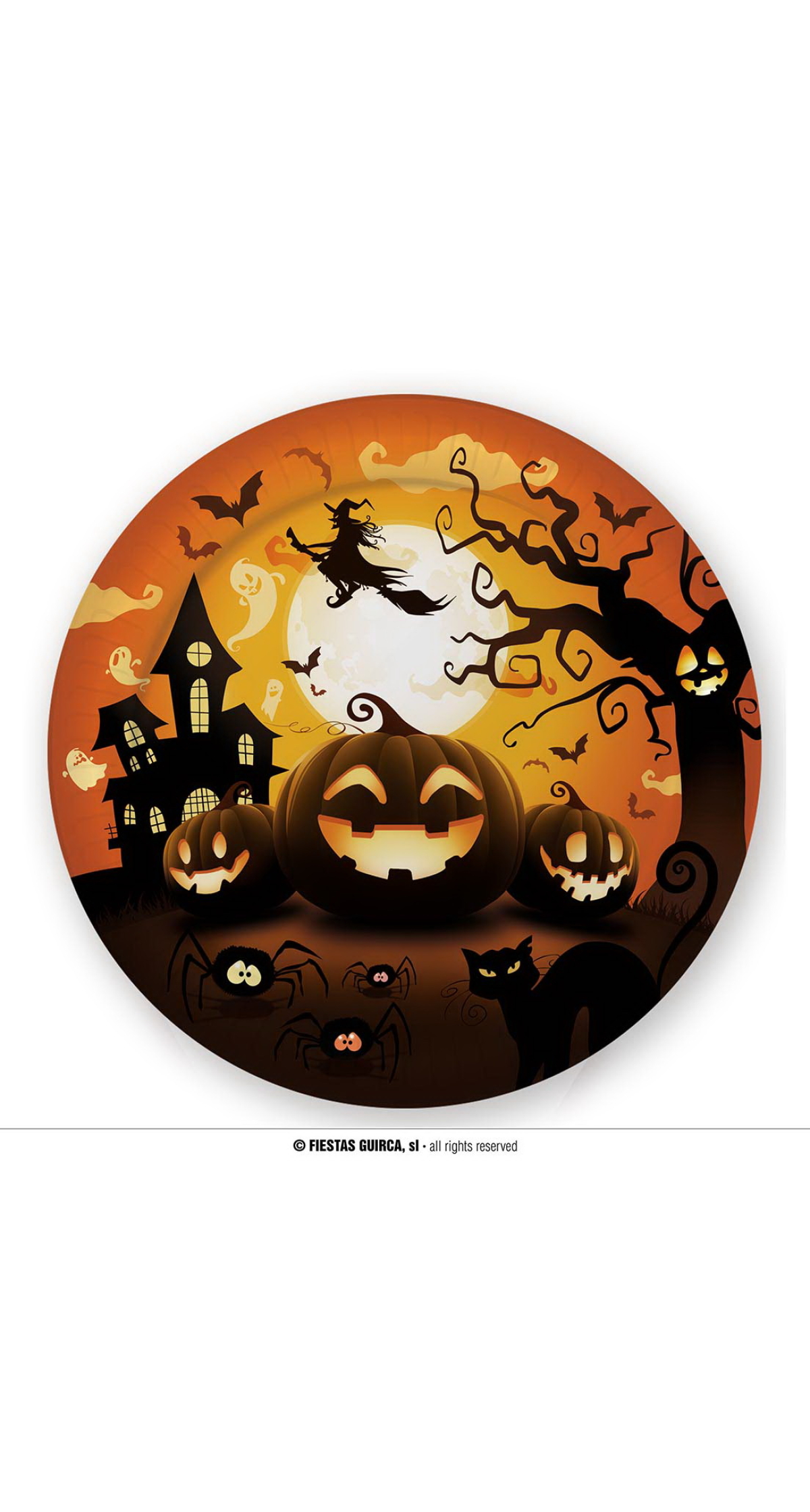 Pumpkin Plates 23cm - 6pk