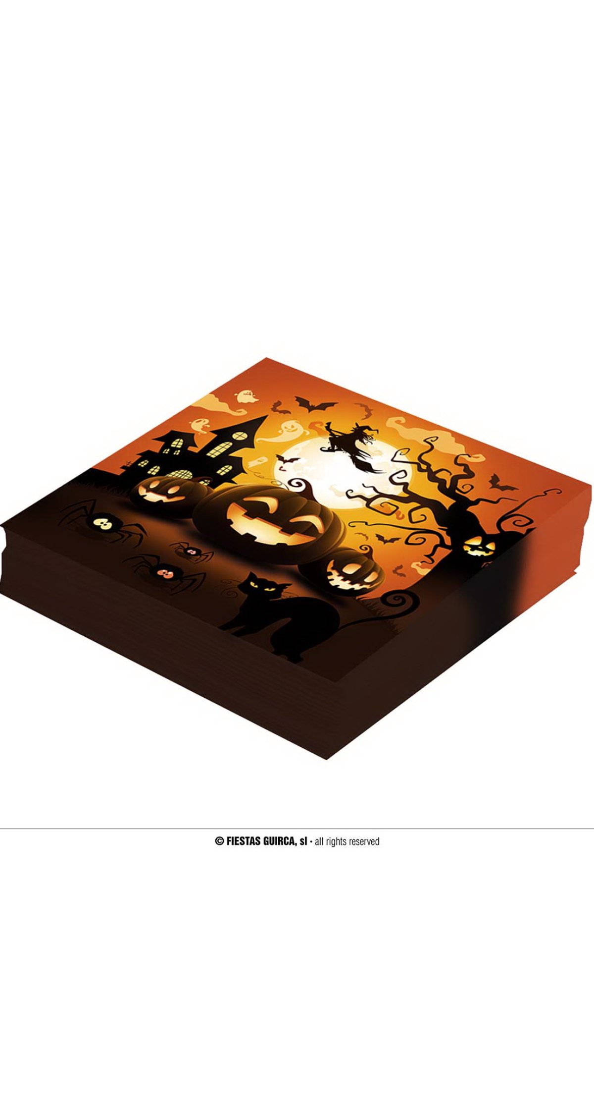 Pumpkin Napkins 33x33cm - 12pk