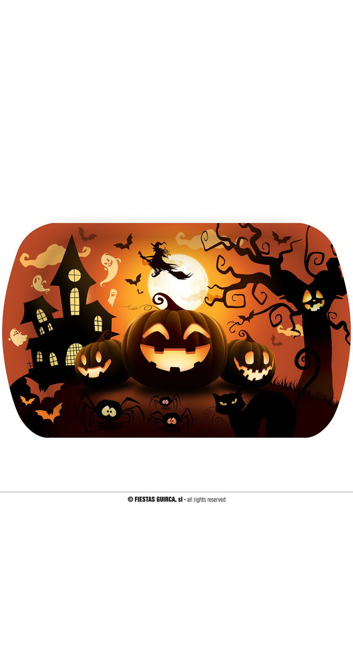 Plastic Pumpkin Tray 32cm
