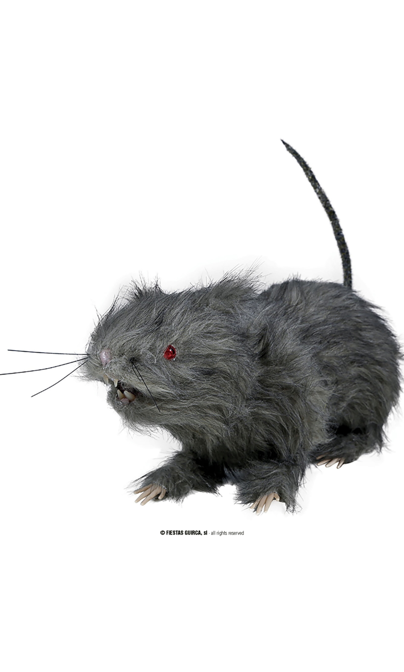 Halloween Decoration Prop Rat With Light 30cm