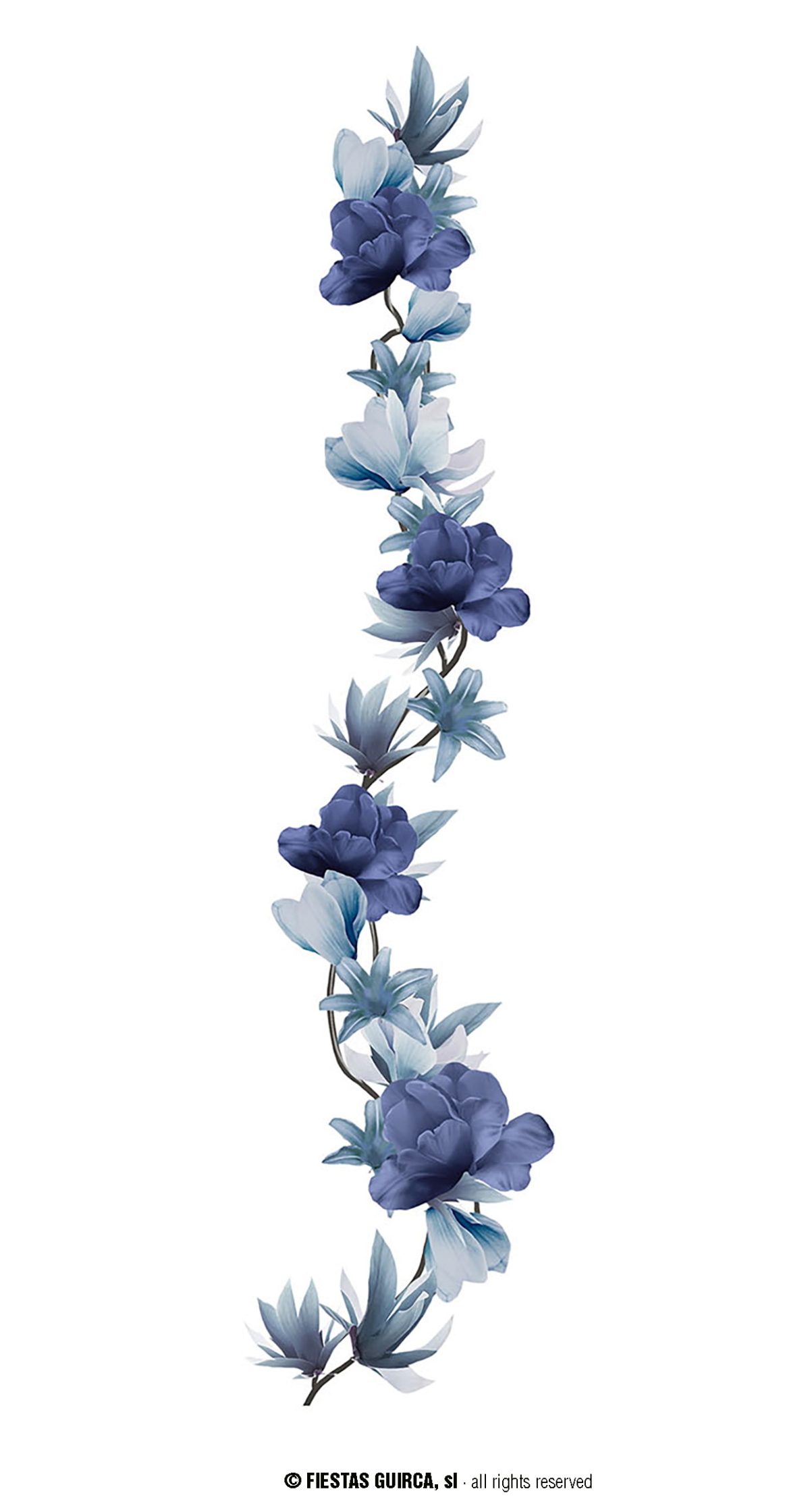 Gray Flower Garland - 220cm