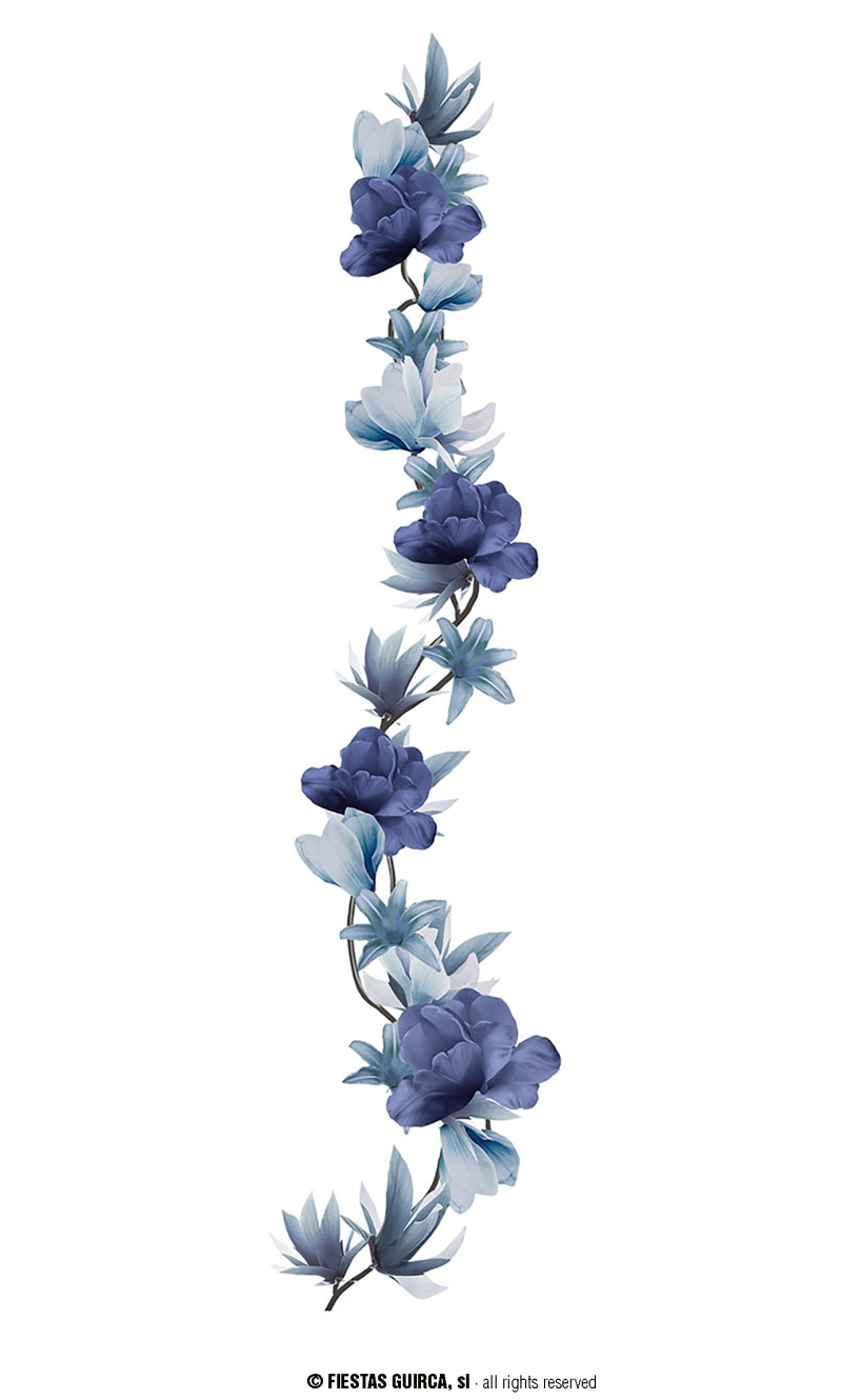 Gray Flower Garland - 220cm 