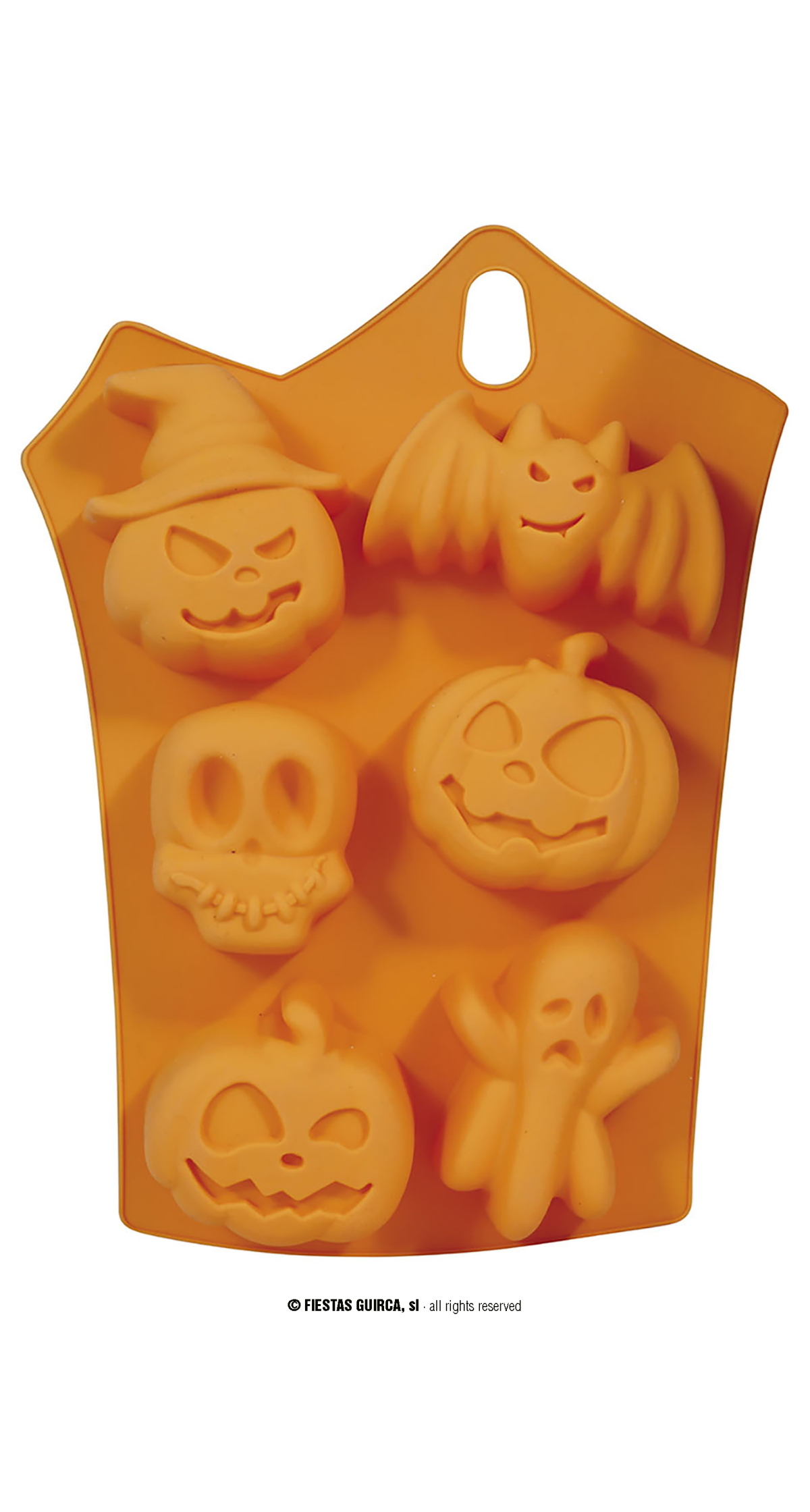 Halloween Silicone Mold For 6 Cookies - 23x15cm
