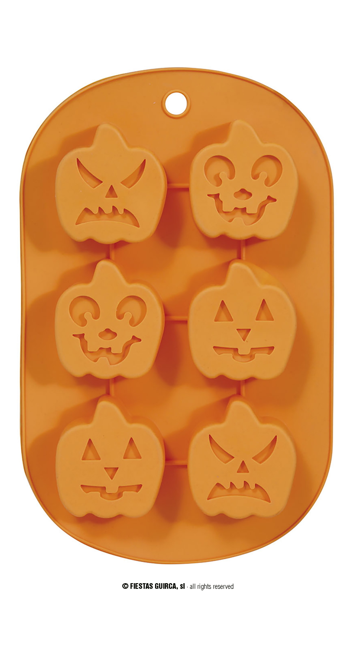Halloween Silicone Mold For 6 Cookies - 27x17cm