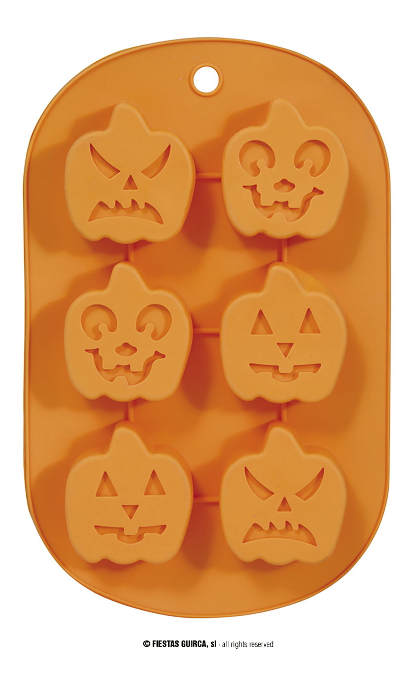 Halloween Silicone Mold For 6 Cookies - 27x17cm