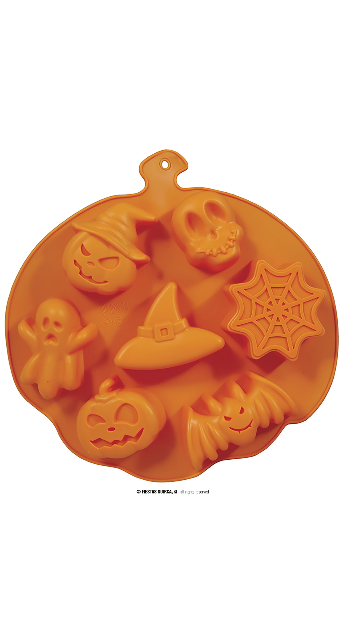Halloween Silicone Mold For 7 Cookies - 26x23cm