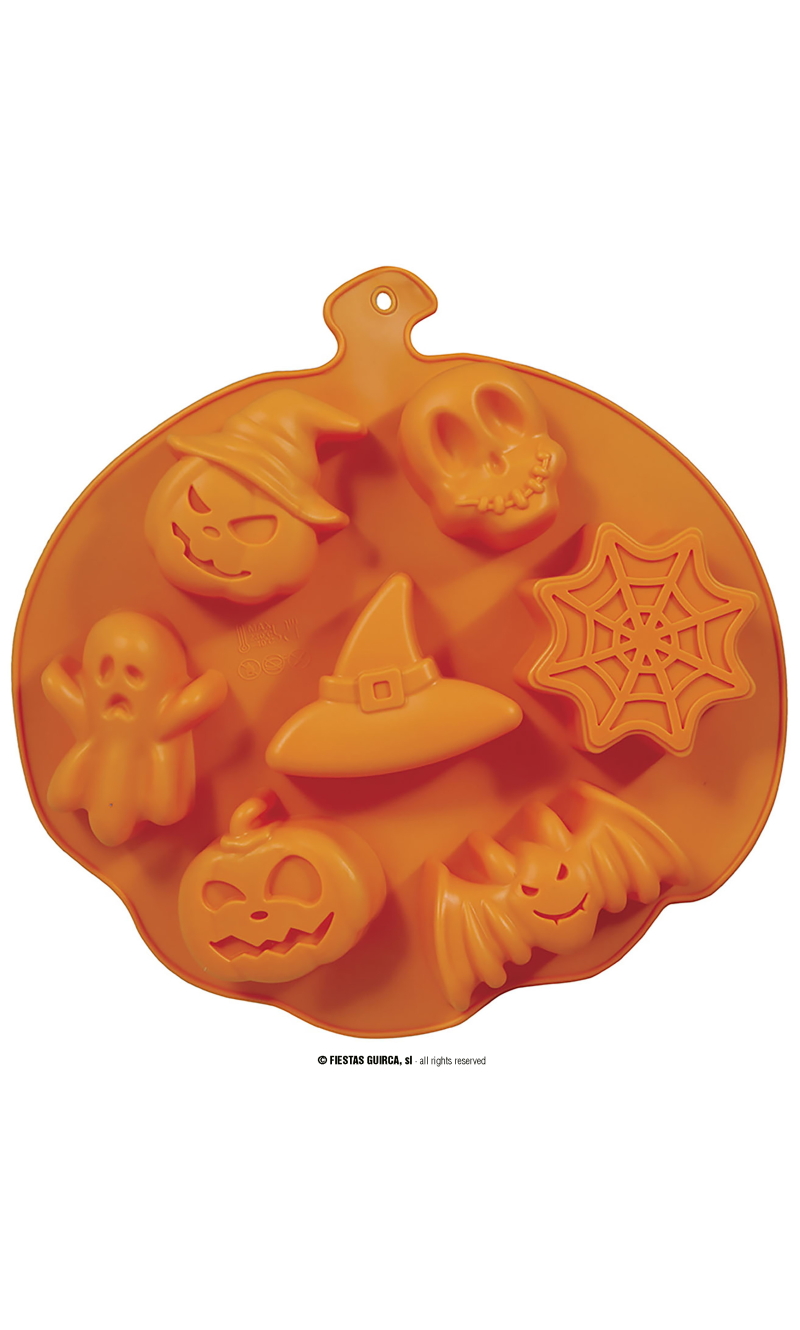 Halloween Silicone Mold For 7 Cookies - 26x23cm 