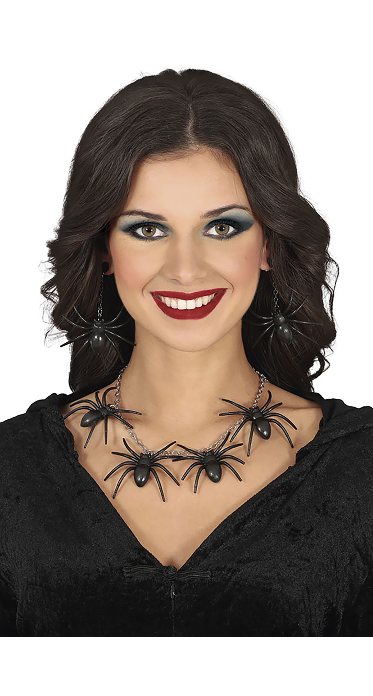 Halloween Spider Necklace & Earrings Set