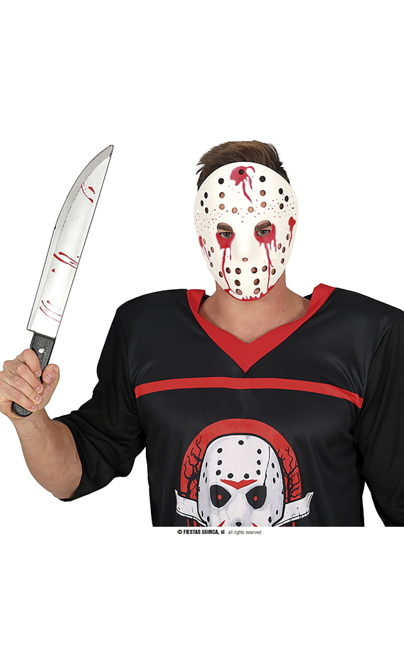 Jason Knife With Blood - 45cm 