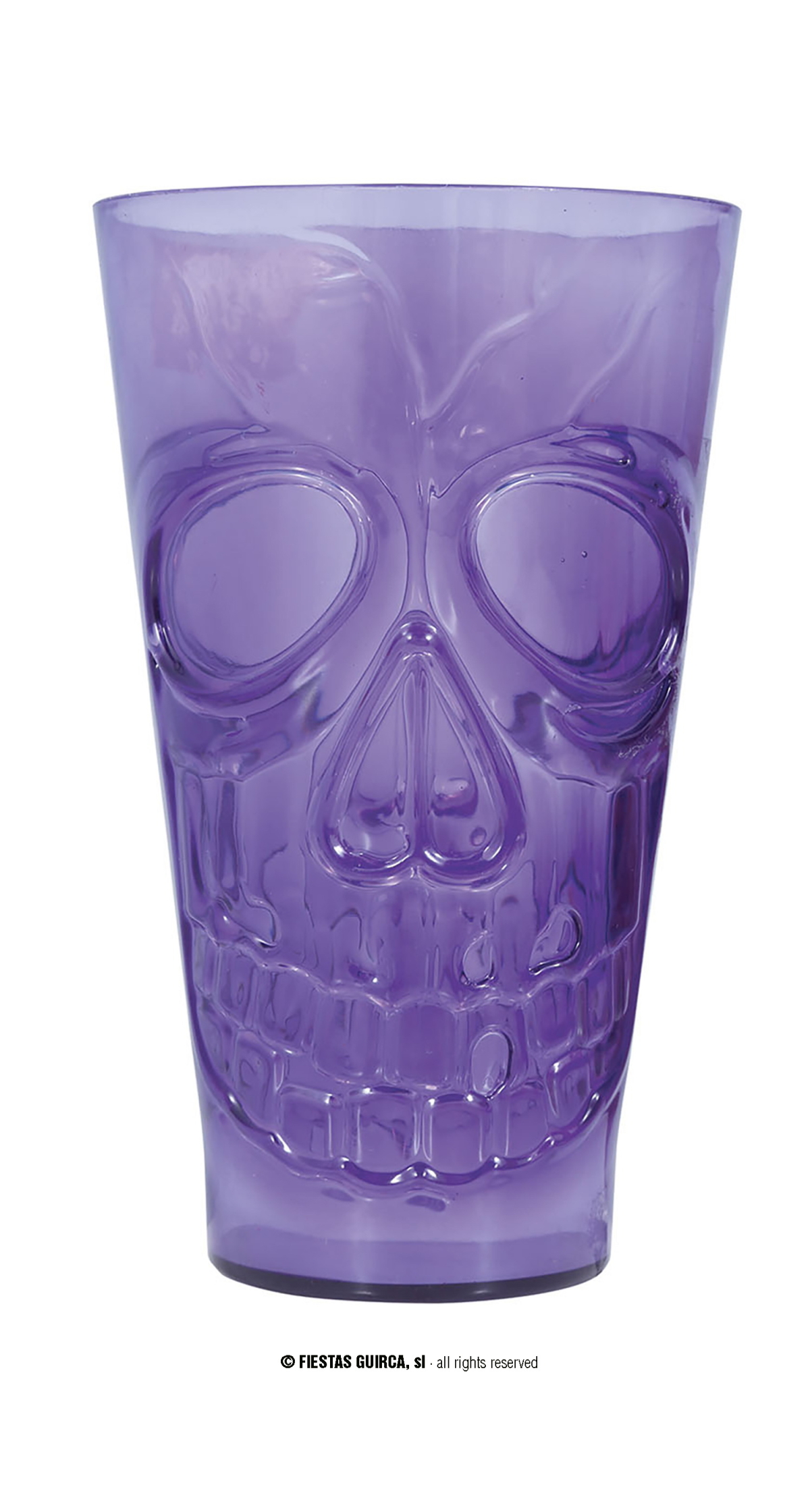 Purple Skull Glass - 9x15cm