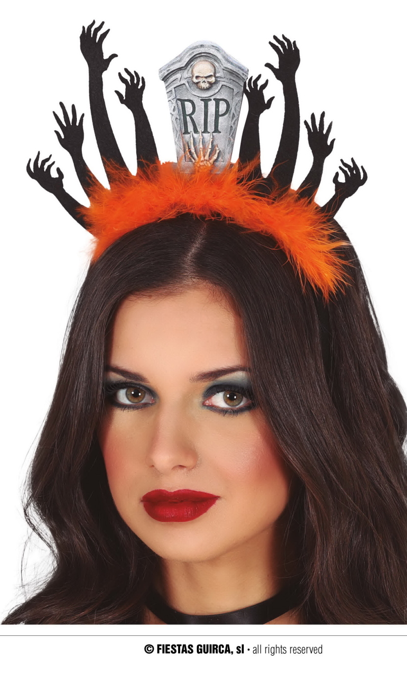 Halloween Zombie Tombstone Headband