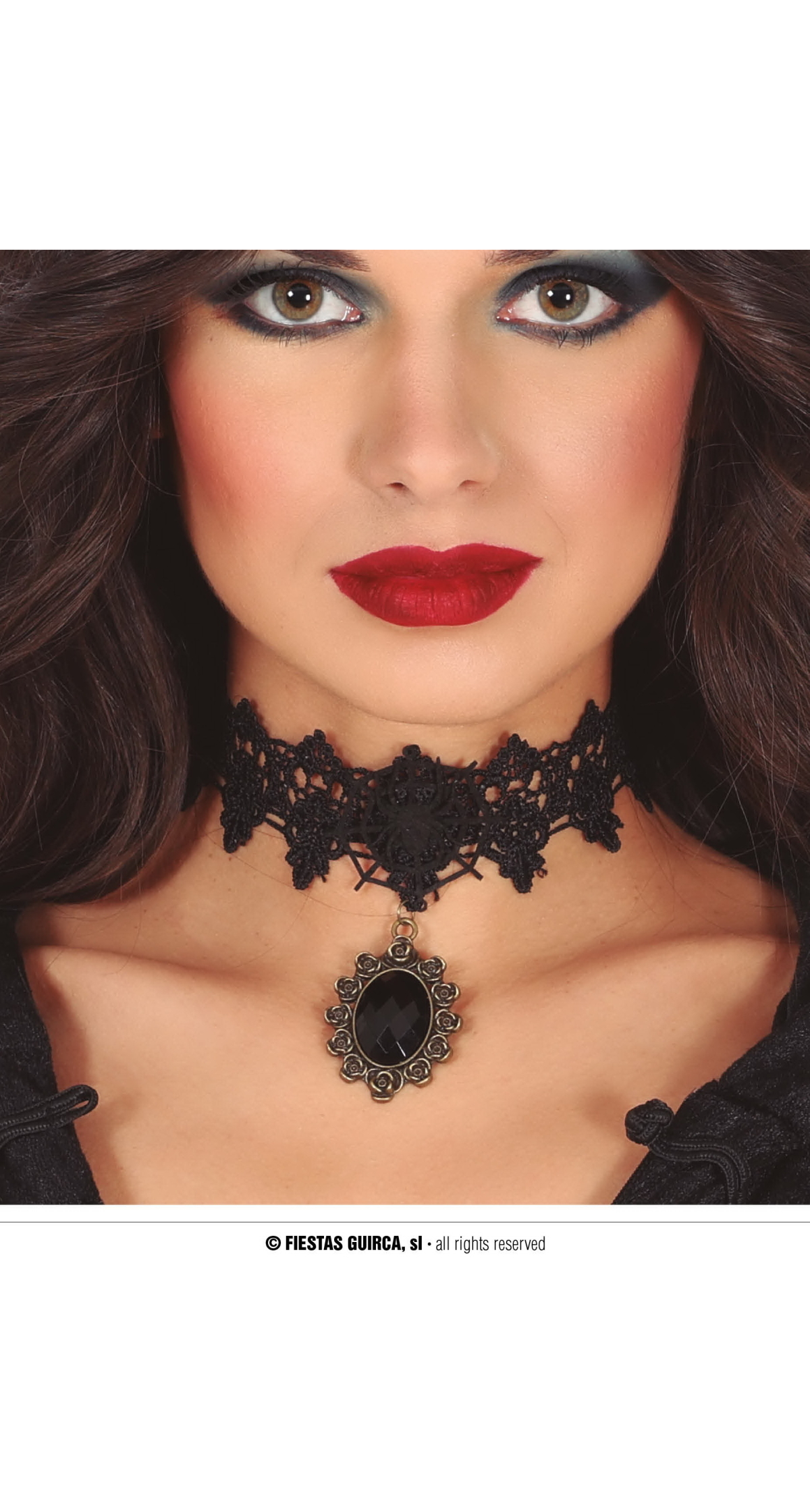 Black Necklace With Black Stone