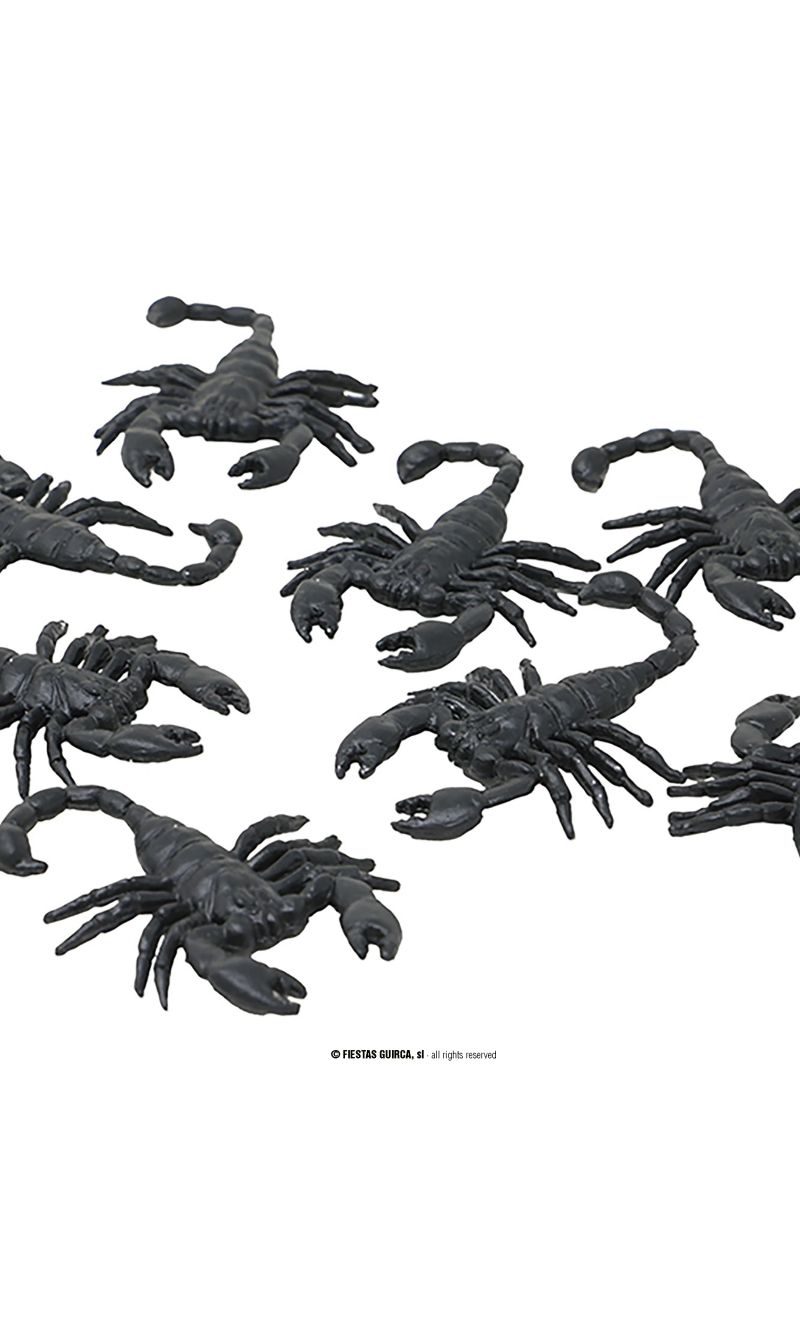 Halloween Scorpions Decoration 6cm - 8pk