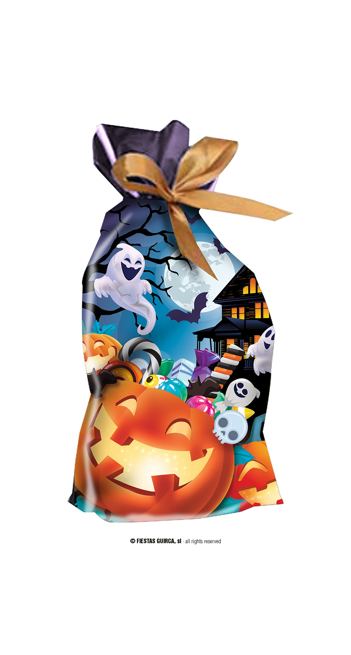 Pumpkins Candy Bag (22x13.5cm) - 20pk