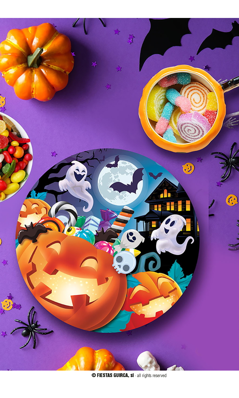 Halloween Pumpkin Plastic Bowl - 32cm