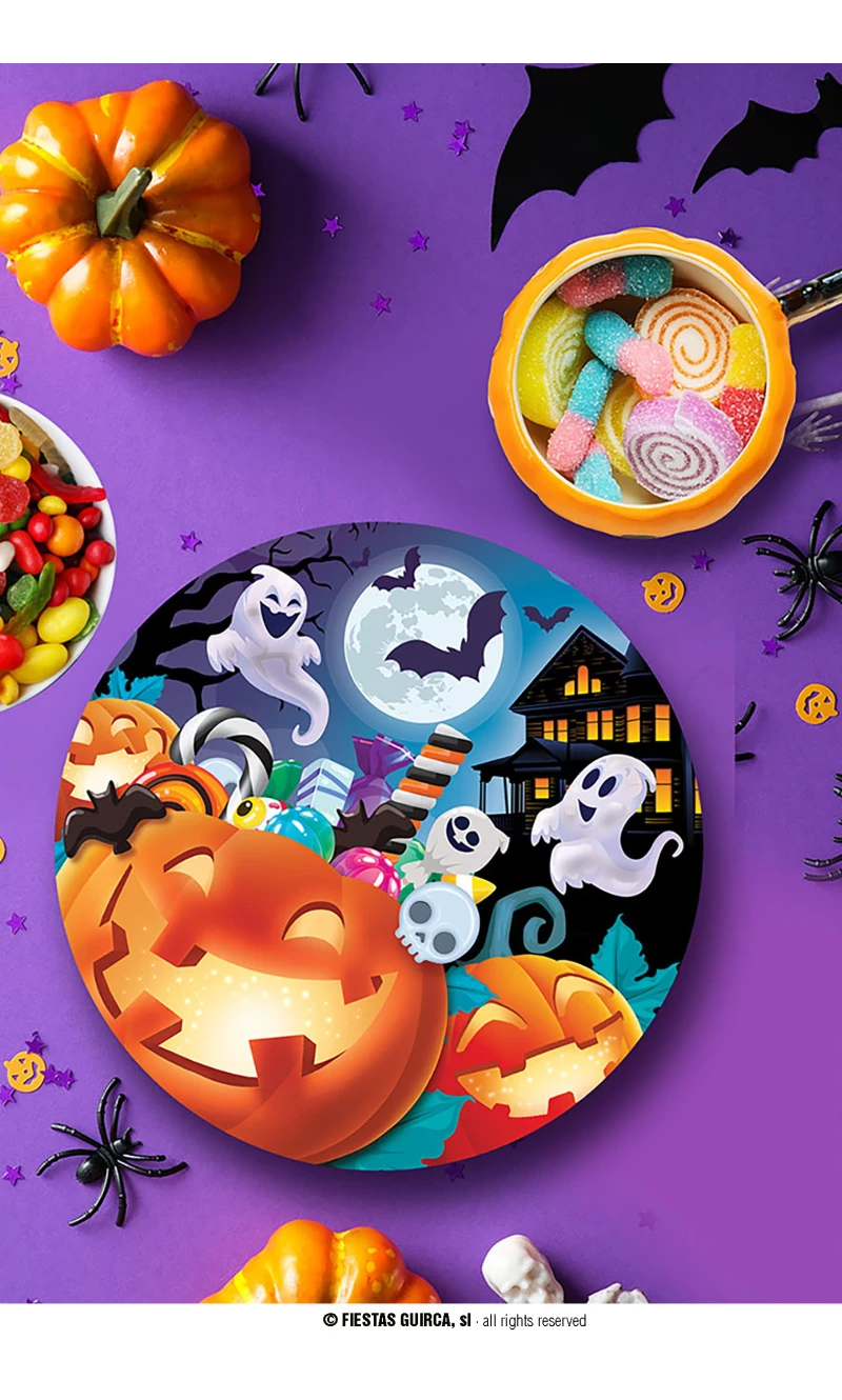 Halloween Pumpkin Plastic Bowl - 32cm