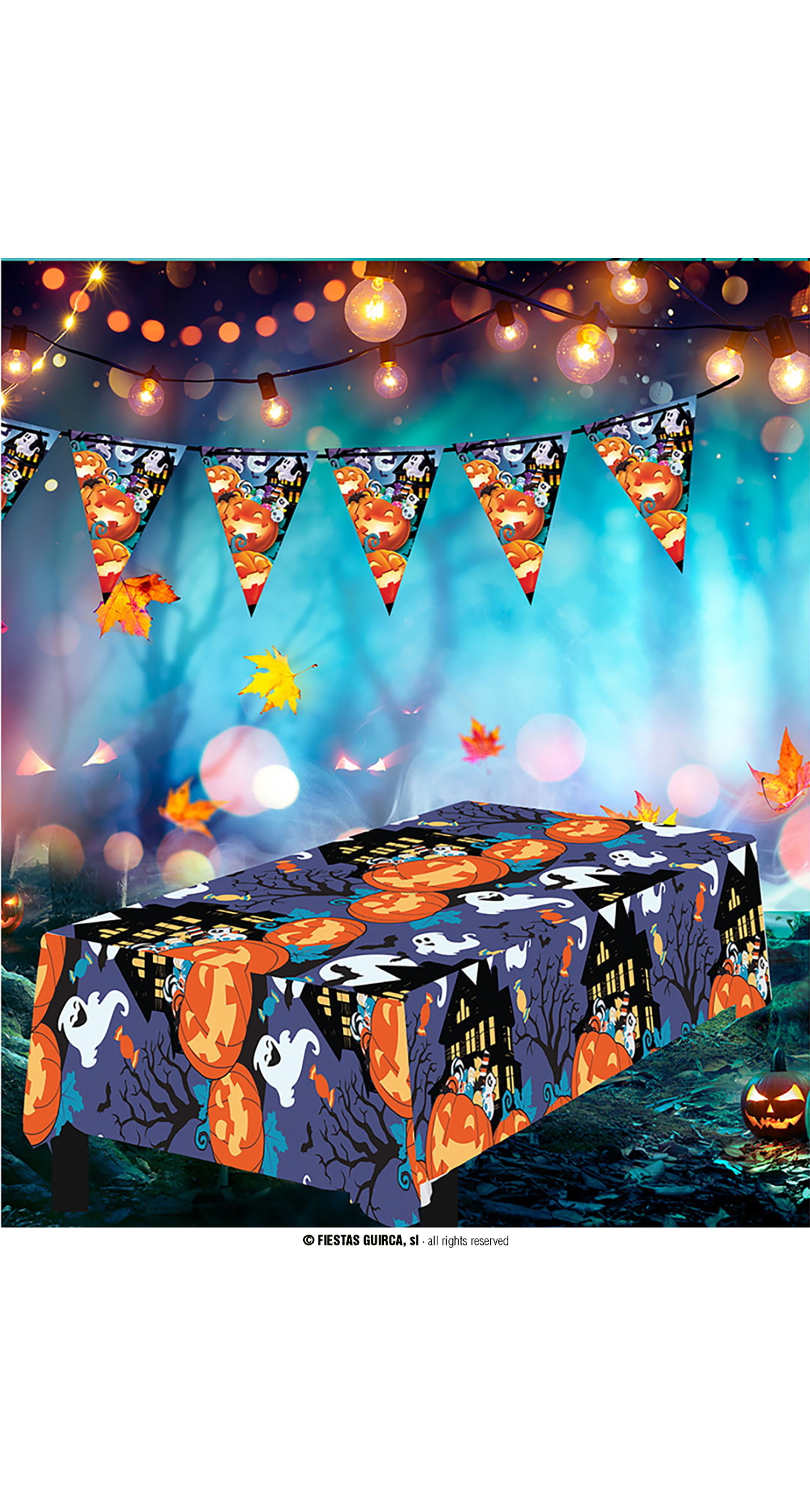 Halloween Pumpkins Tablecover - 137x274cm