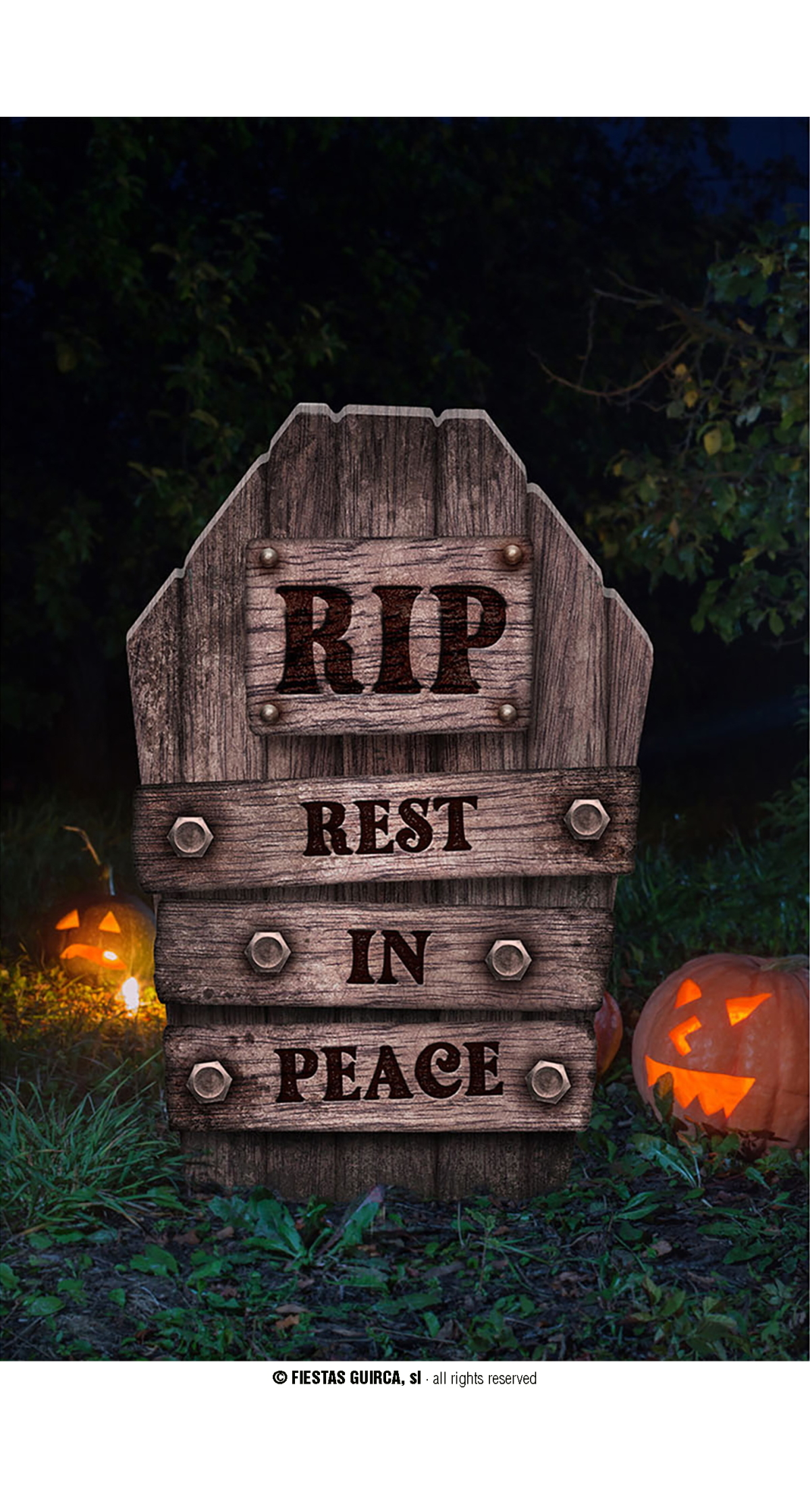 Halloween Tombstone Rest In Peace - 56cm