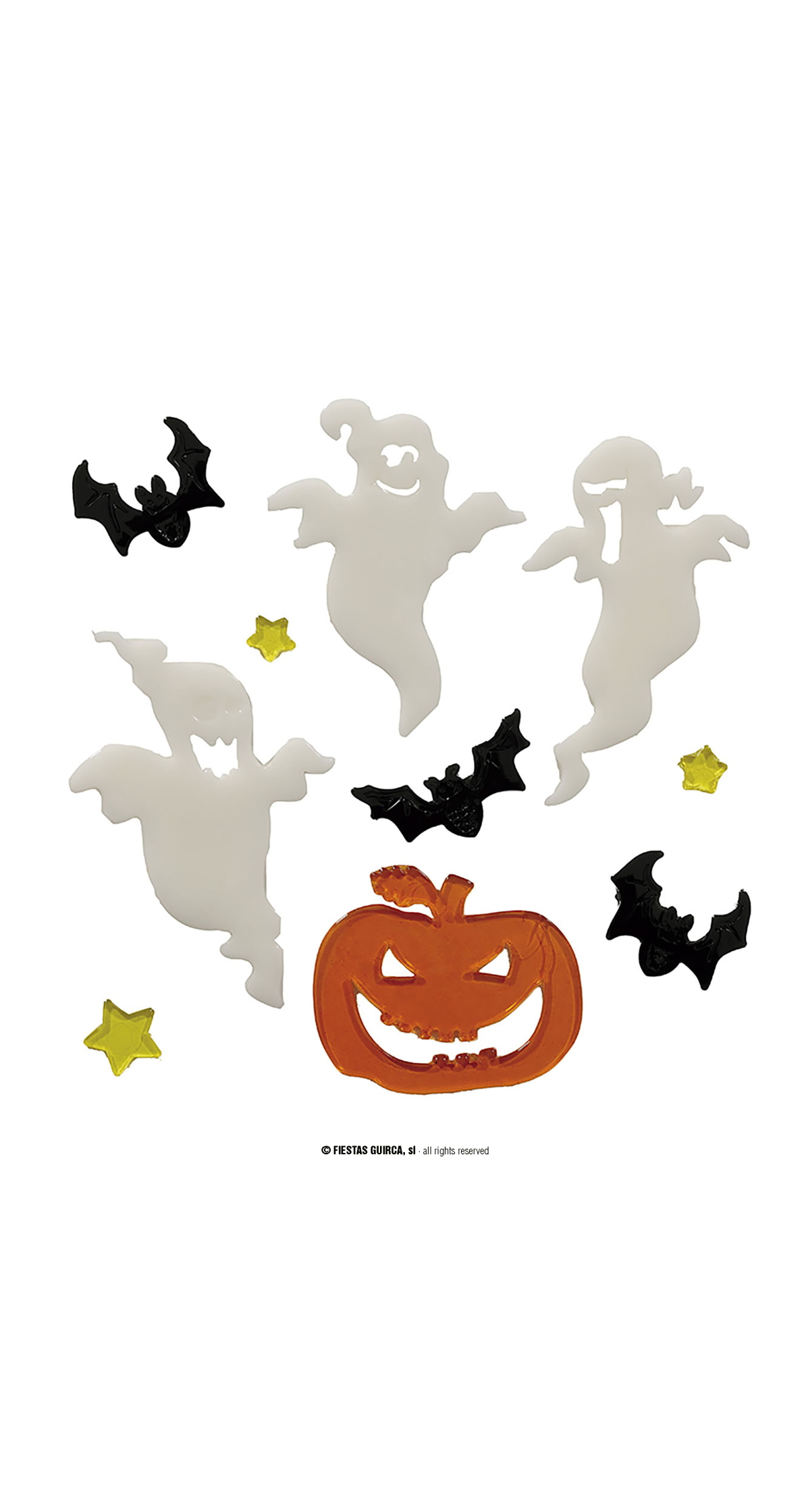 Halloween Decoration Gel Ghosts - 20x25cm