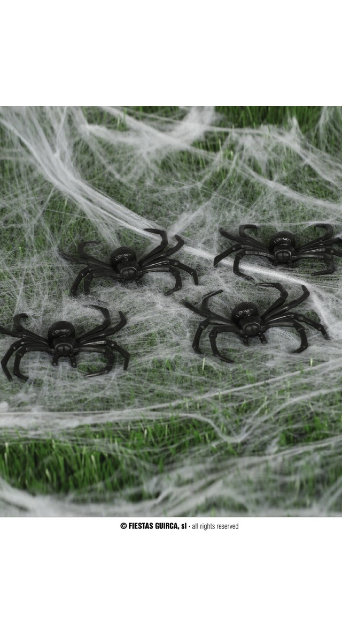 Bag of 4 Spiders - 8cm
