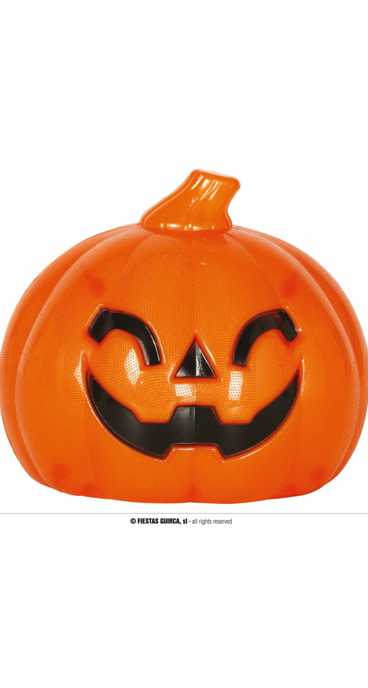 Cute Little Plastic Pumpkin With Light - 10cm