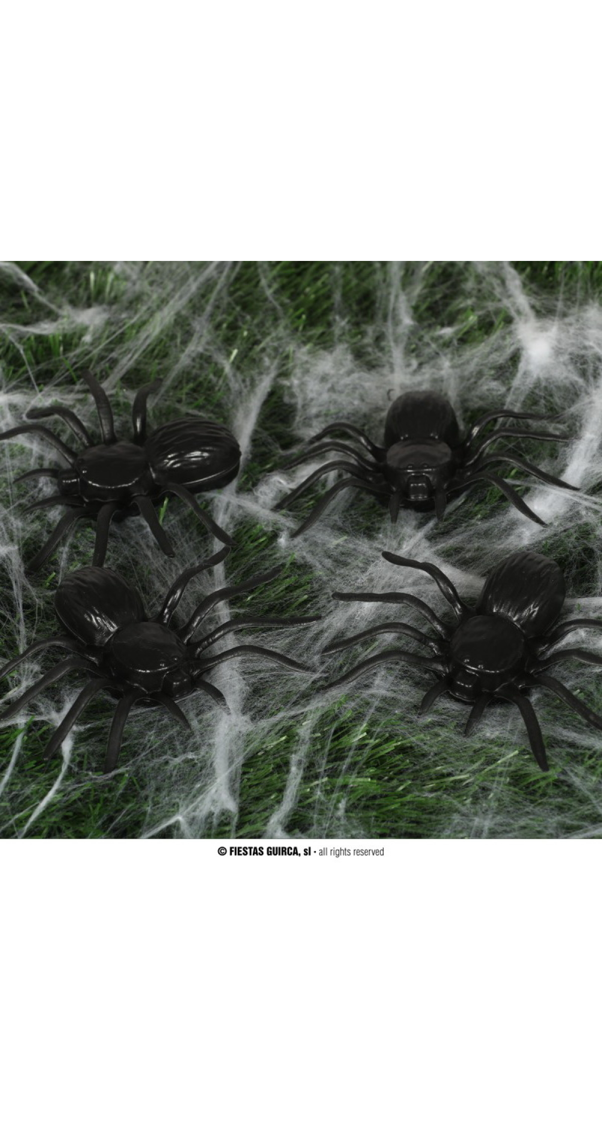 Plastic Spiders 10cm - 4pk