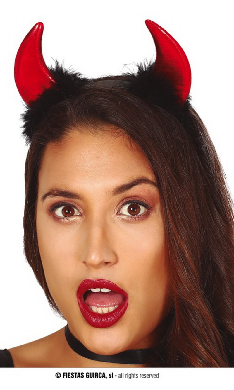 Demon Horns Headband - Adult One Size