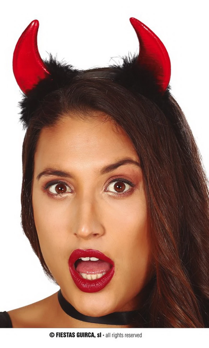 Demon Horns Headband - Adult One Size