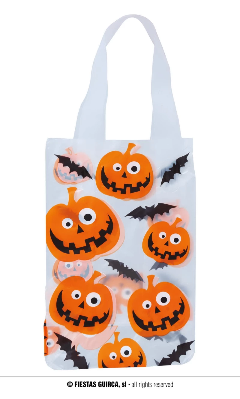 Halloween Plastic Bags (14x30cm) - 6pk