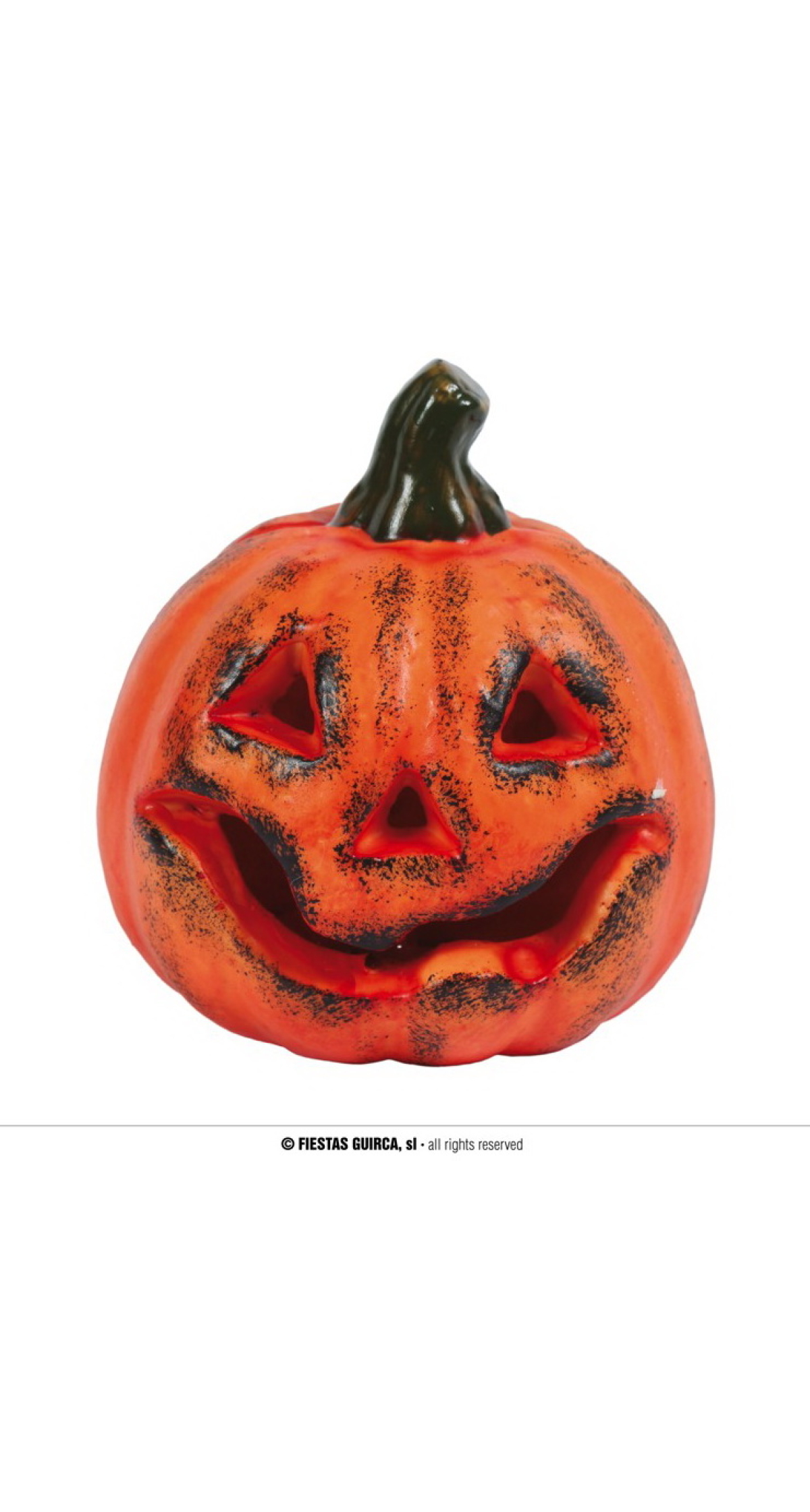 Pumpkin With Light Decoration 17cm