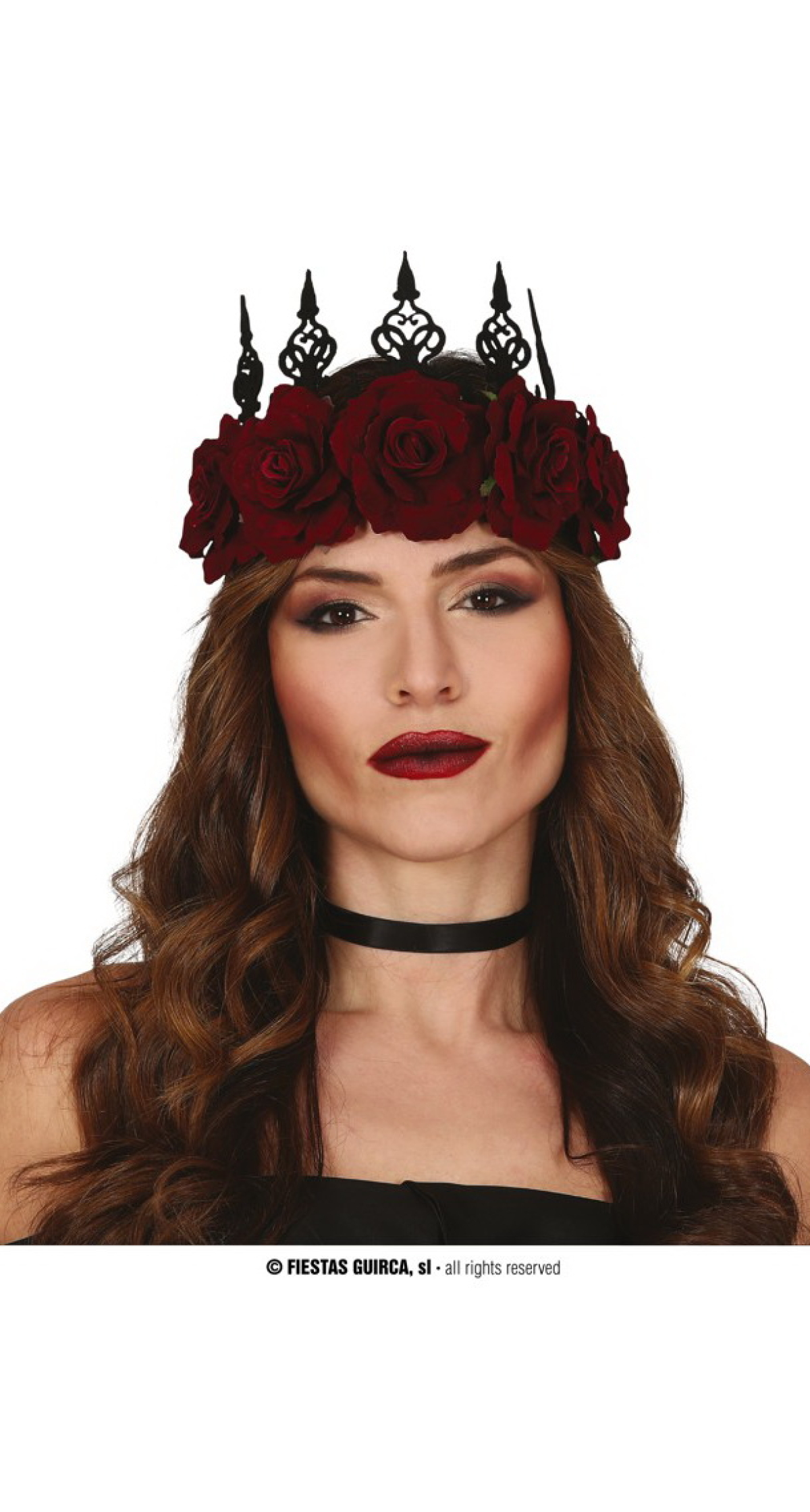 Queen Red Rose Crown - Adult One Size