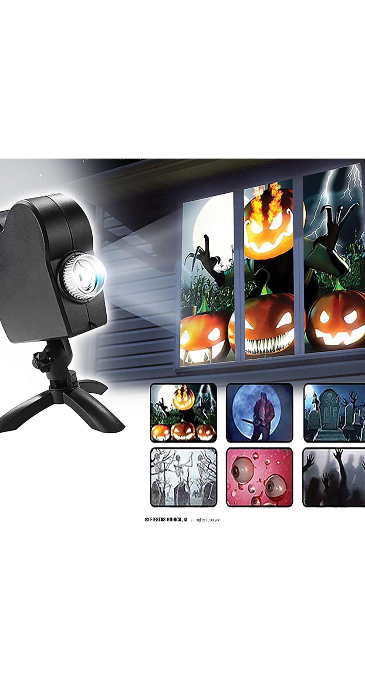 Indoor Led Window Projector (6 Halloween & 6 Christmas Videos)
