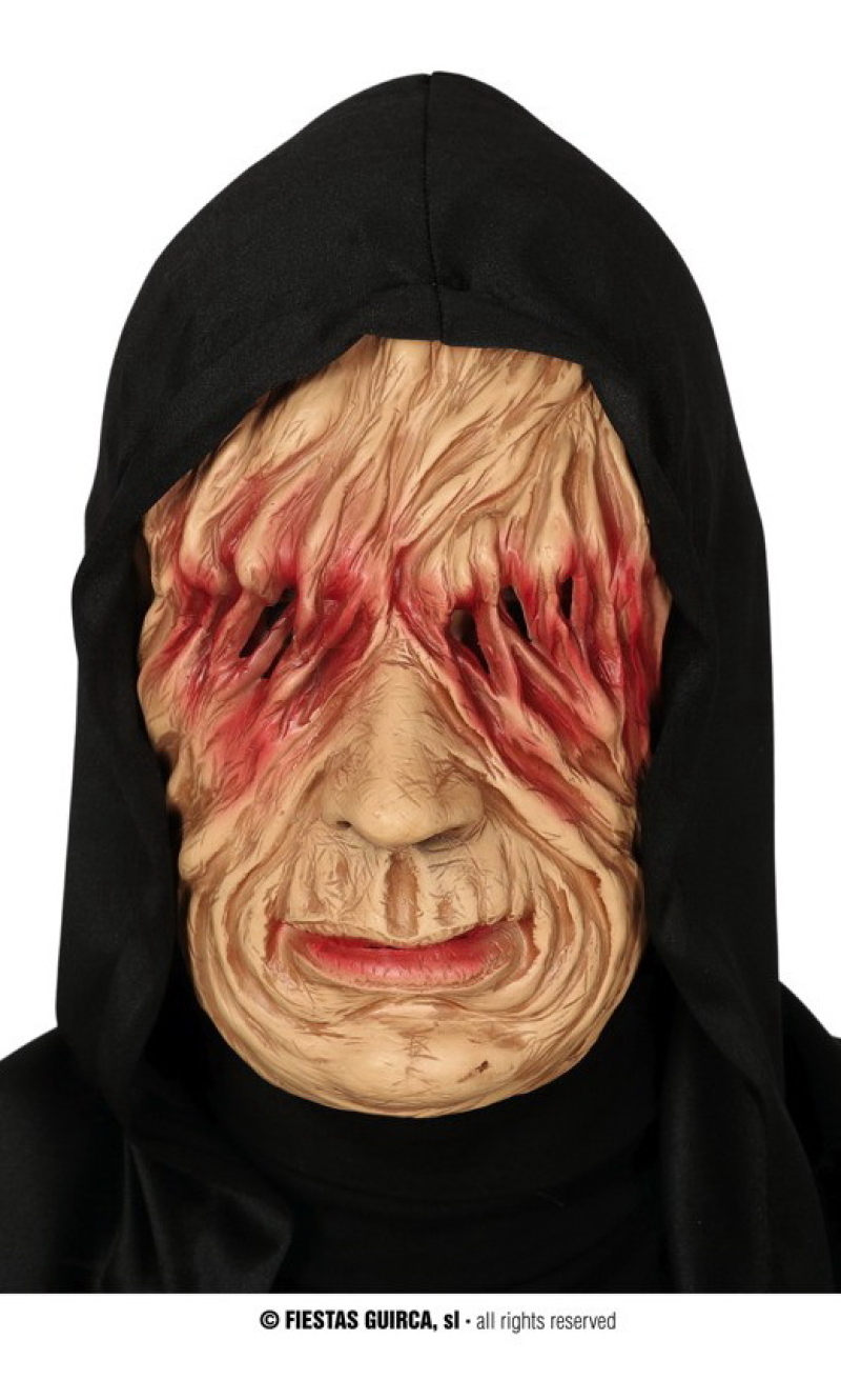 Leper (Seer) Mask With Hood - Adult One Size