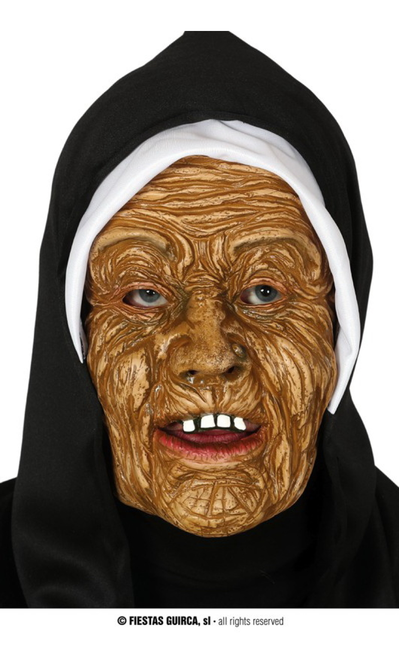 Nun Mask With Hood - Adult One Size