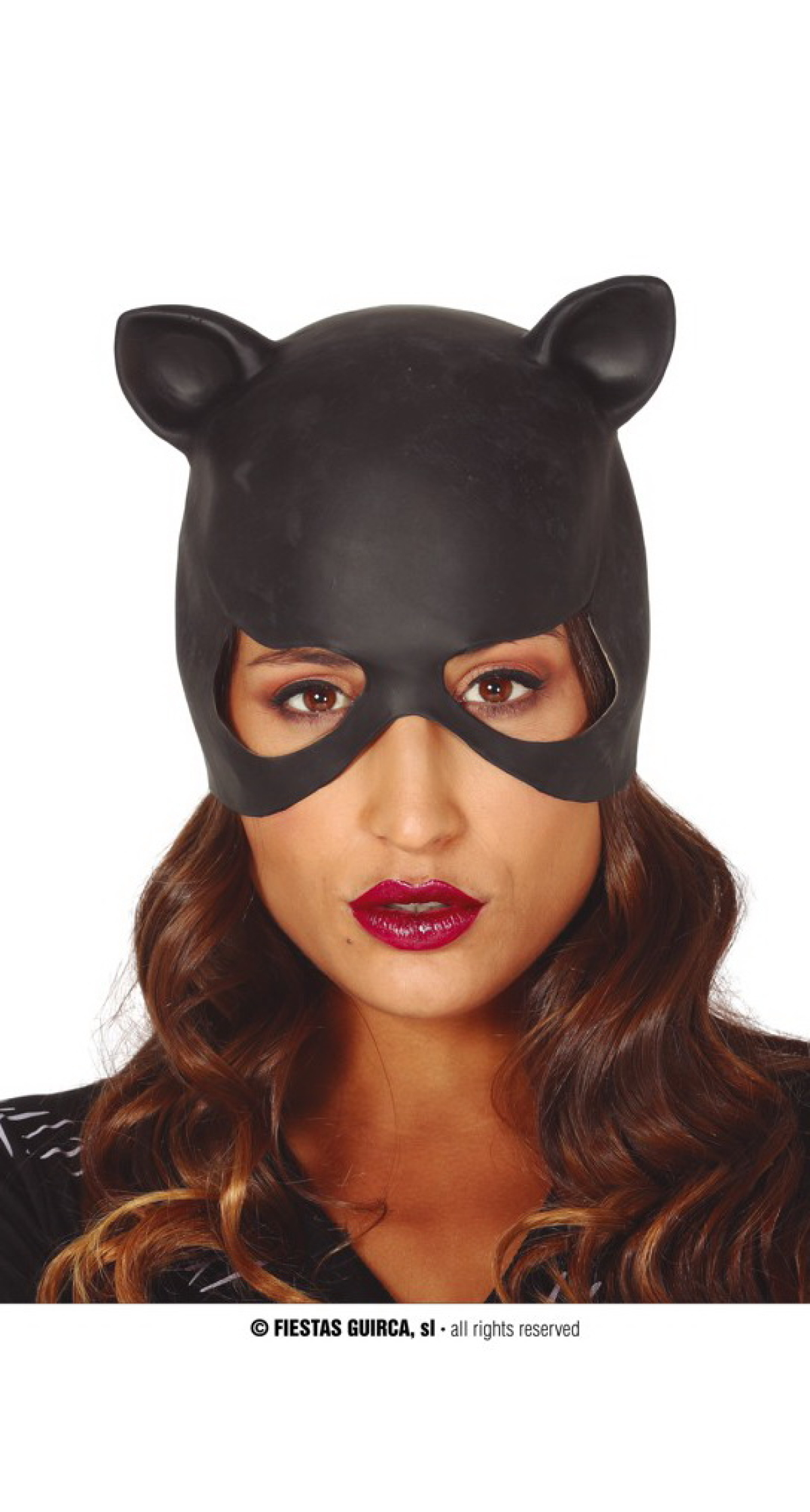 Cat Woman Latex Mask - Adult One Size