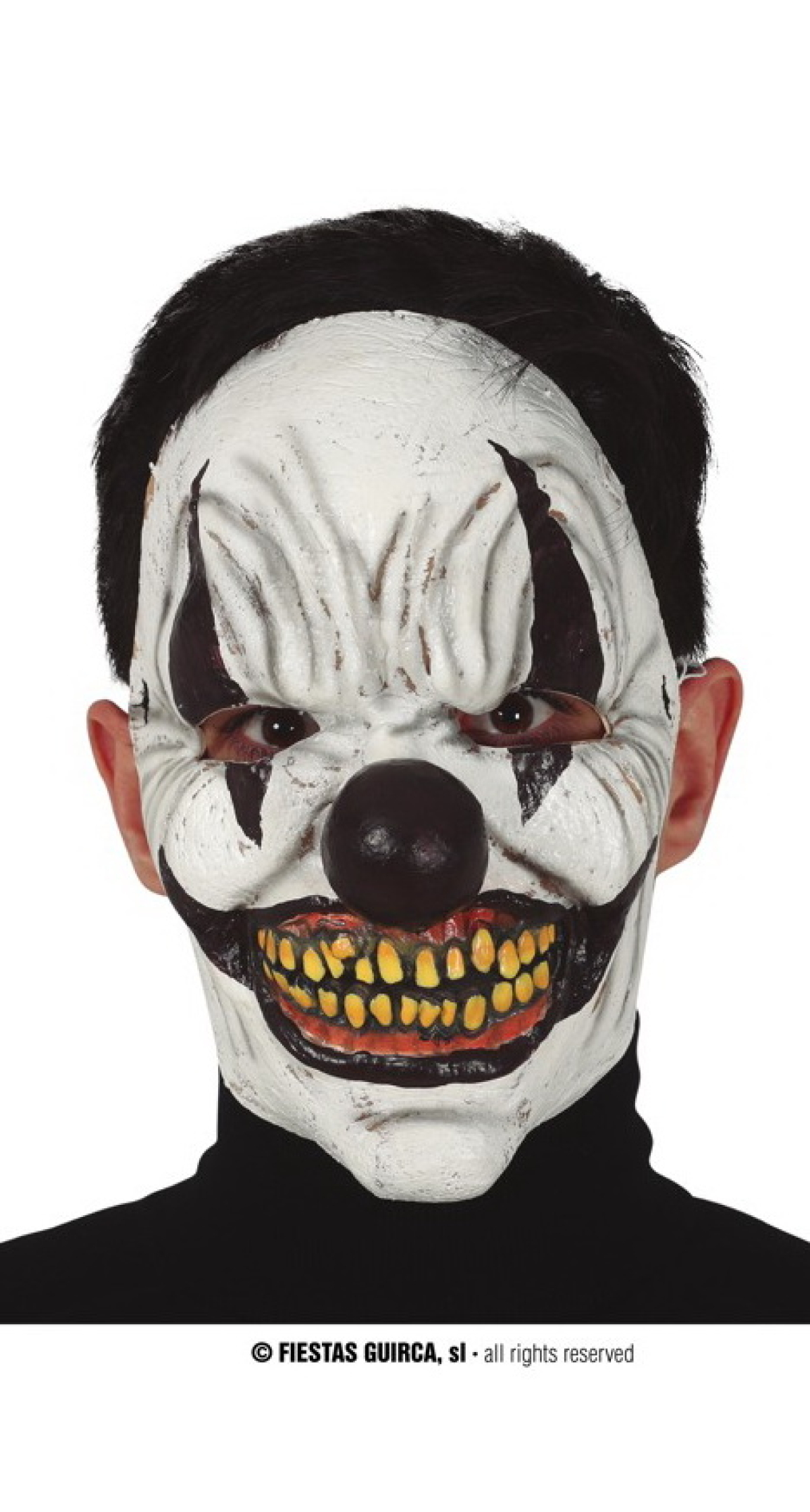 Spooky Clown Latex Mask - Adult One Size