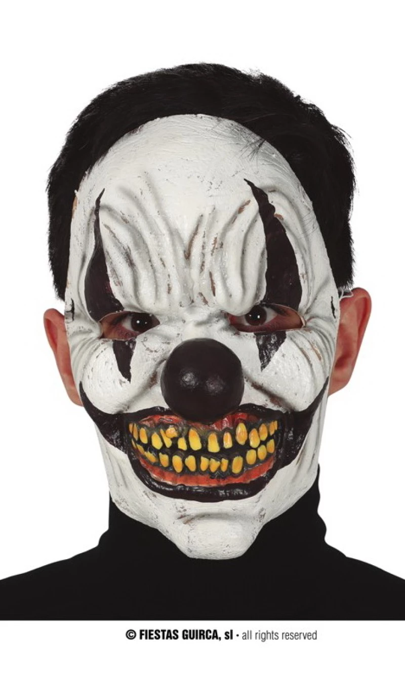 Spooky Clown Latex Mask - Adult One Size