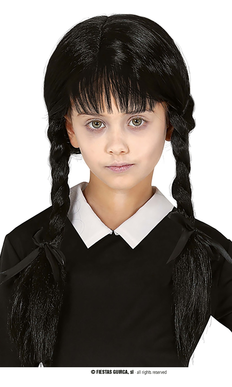 Black Wednesday Braid Wig - Child One Size