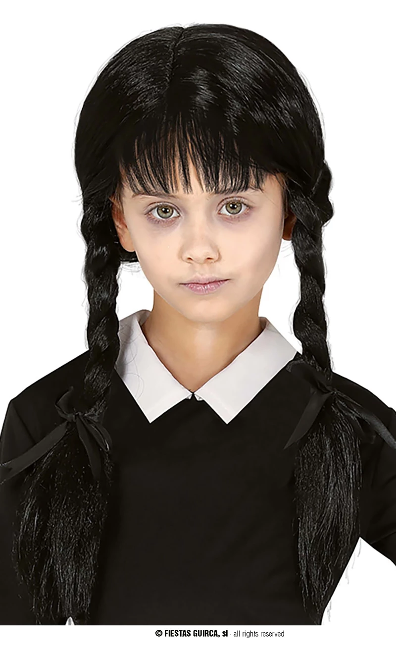 Black Wednesday Braid Wig - Child One Size