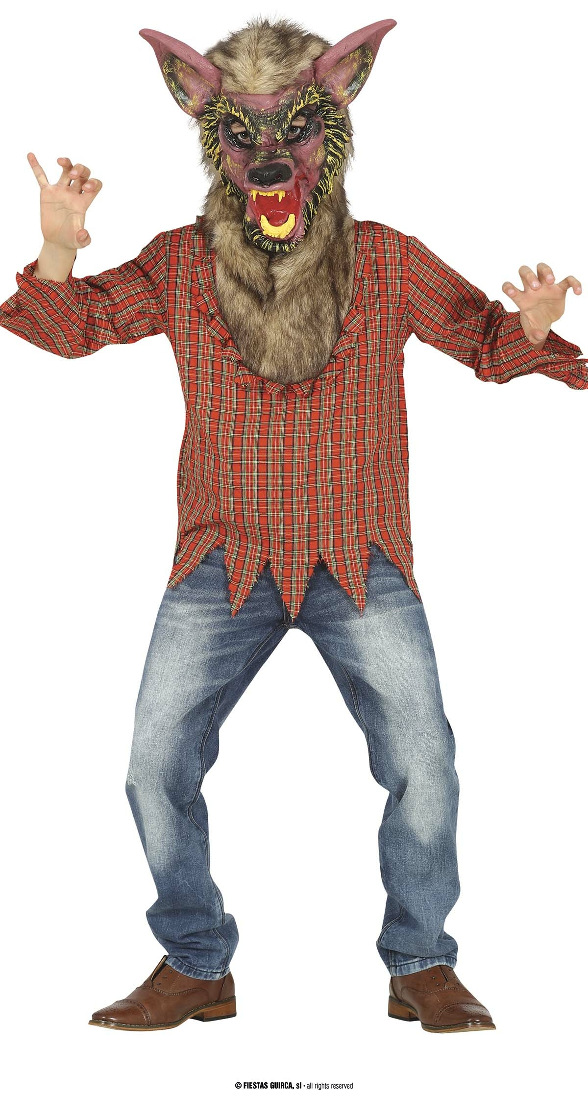 Werewolf (Wolf) Costume - Age 10 to 12 Years