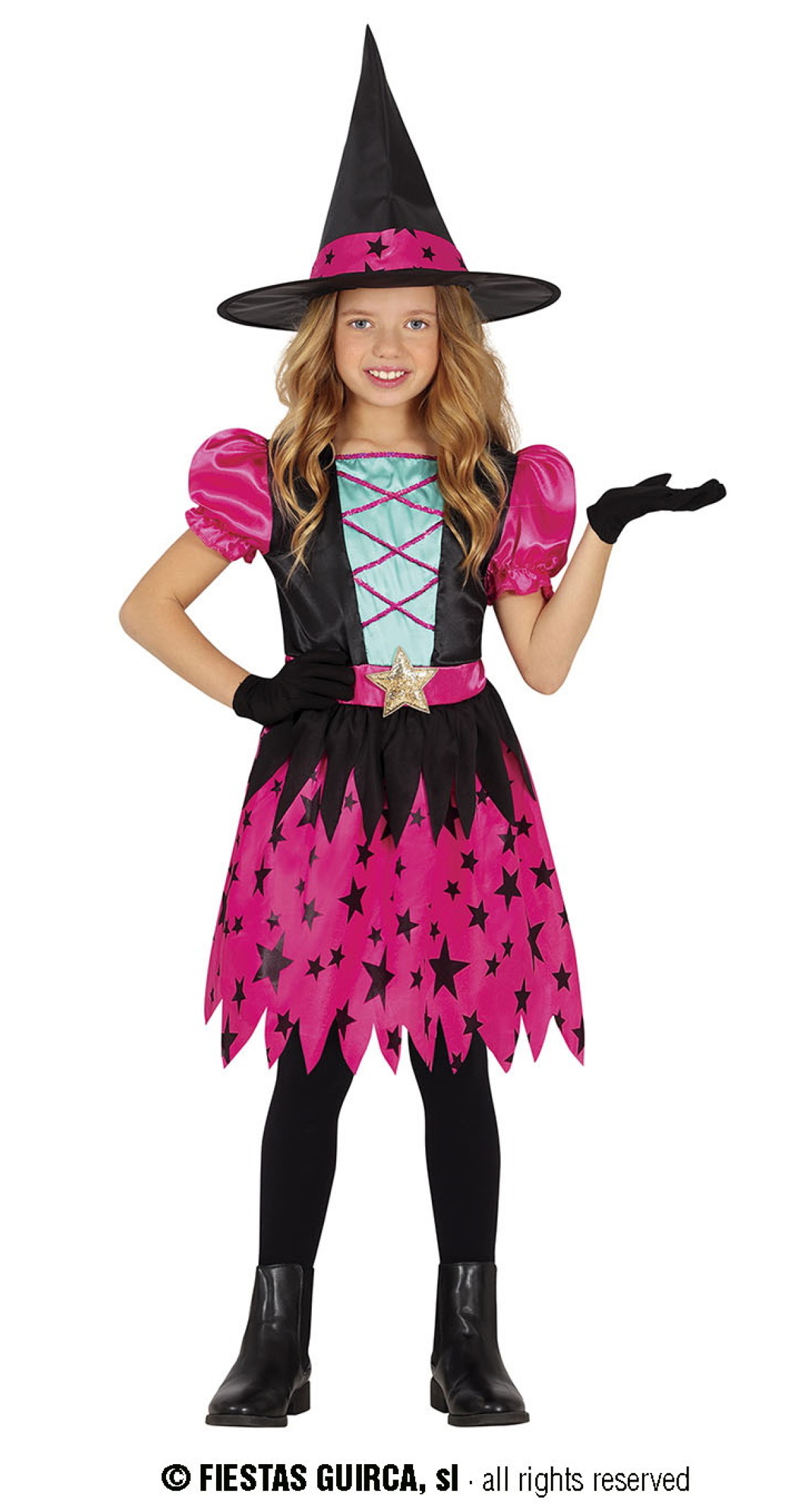 Pink Star Witch - Age 3 to 4 Years