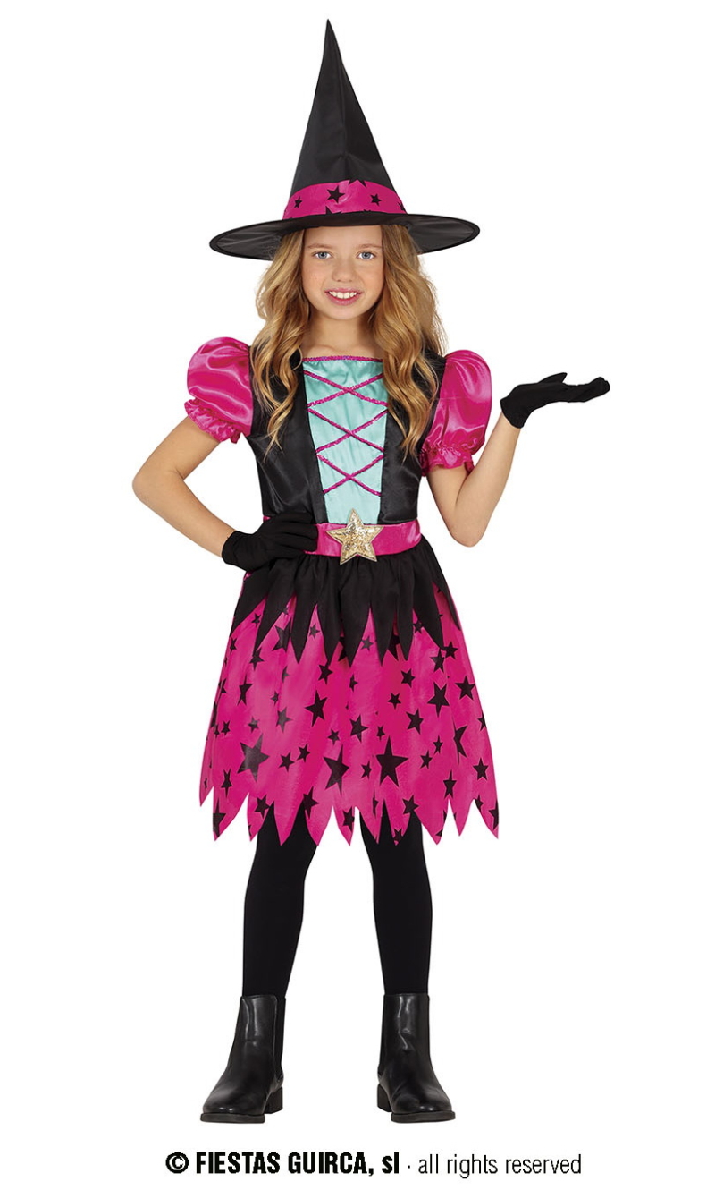 Pink Star Witch - Age 3 to 4 Years 