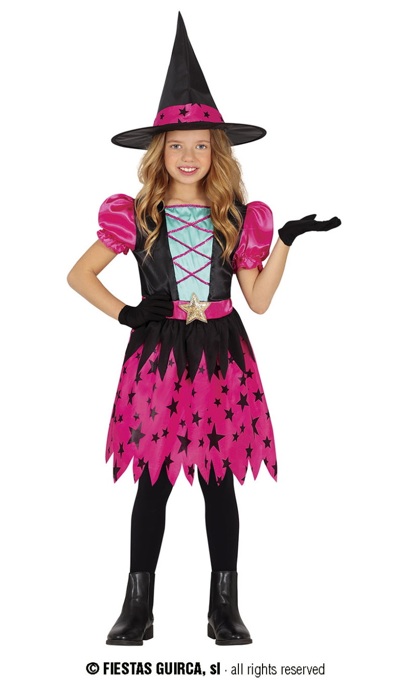 Pink Star Witch - Age 5 to 6 Years 