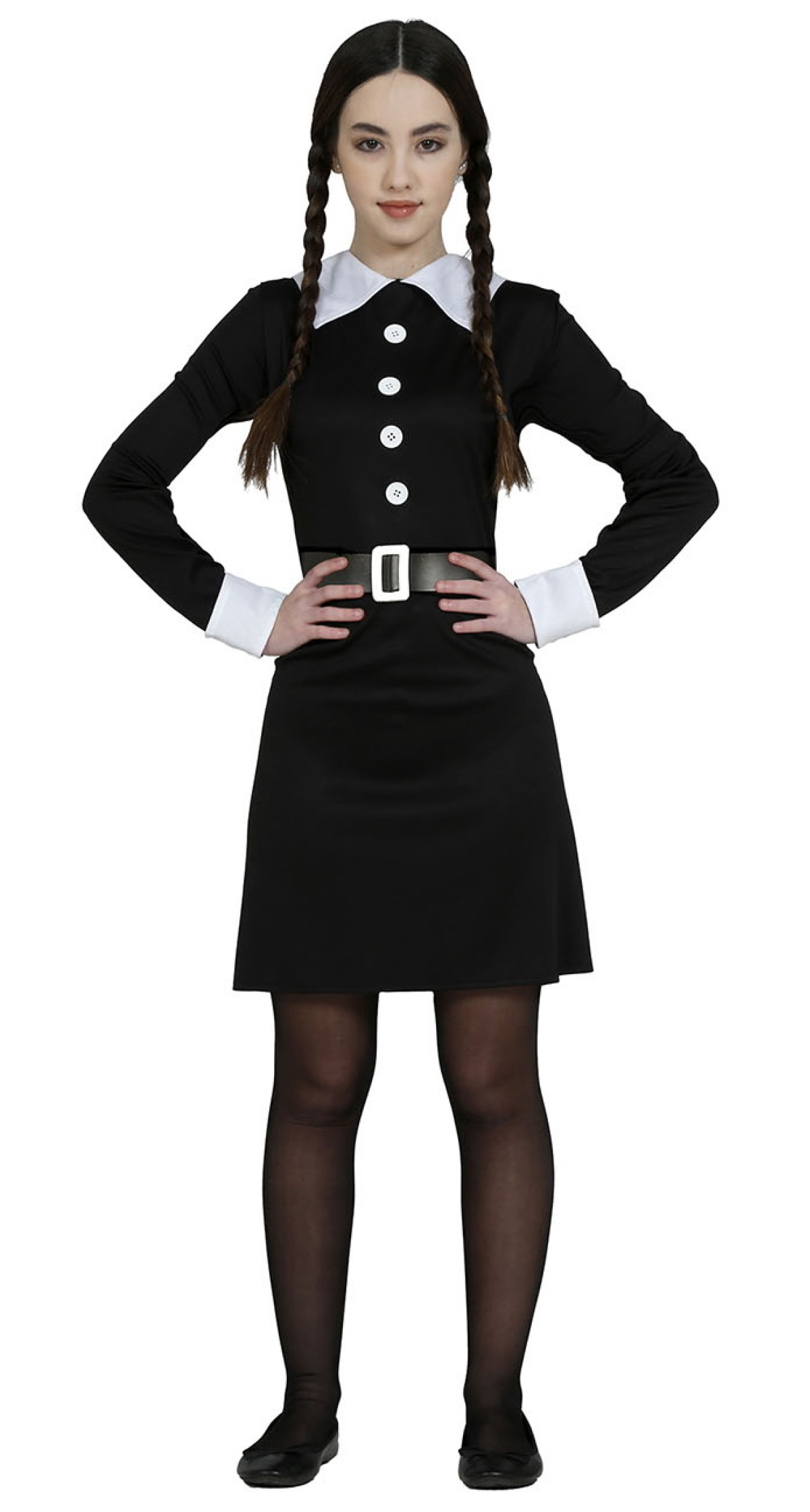 Wednesday Addams Moody Costume - Age 14 to 16 Years