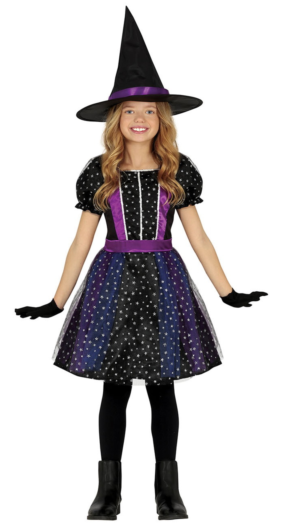 Starred Witch Costume - Age 3 to 4 Years