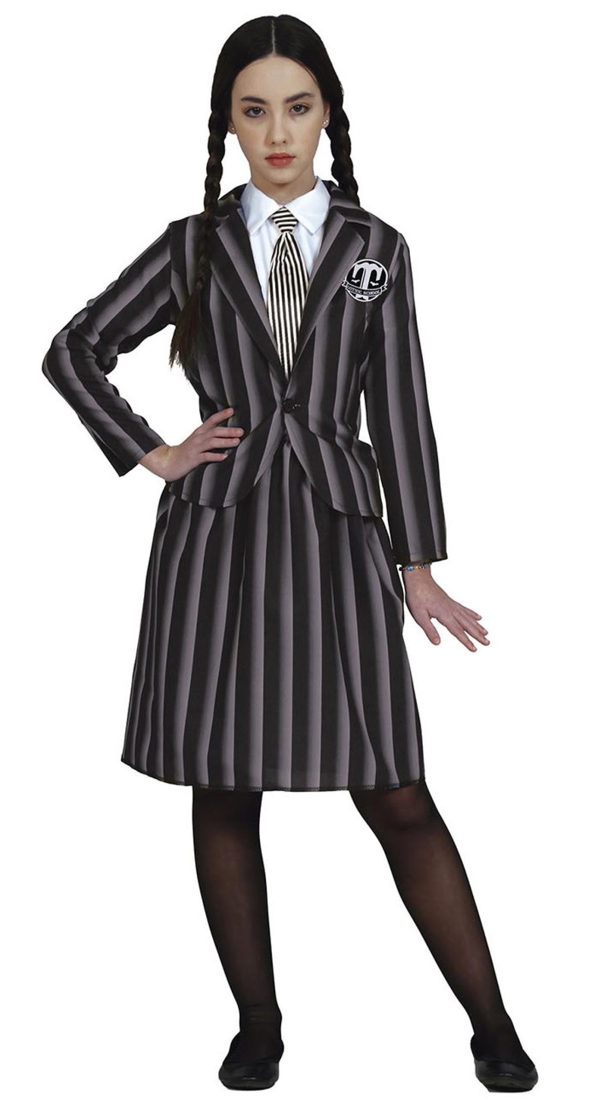 Wednesday Addams School Uniform Costume - Age 14 to 16 Years