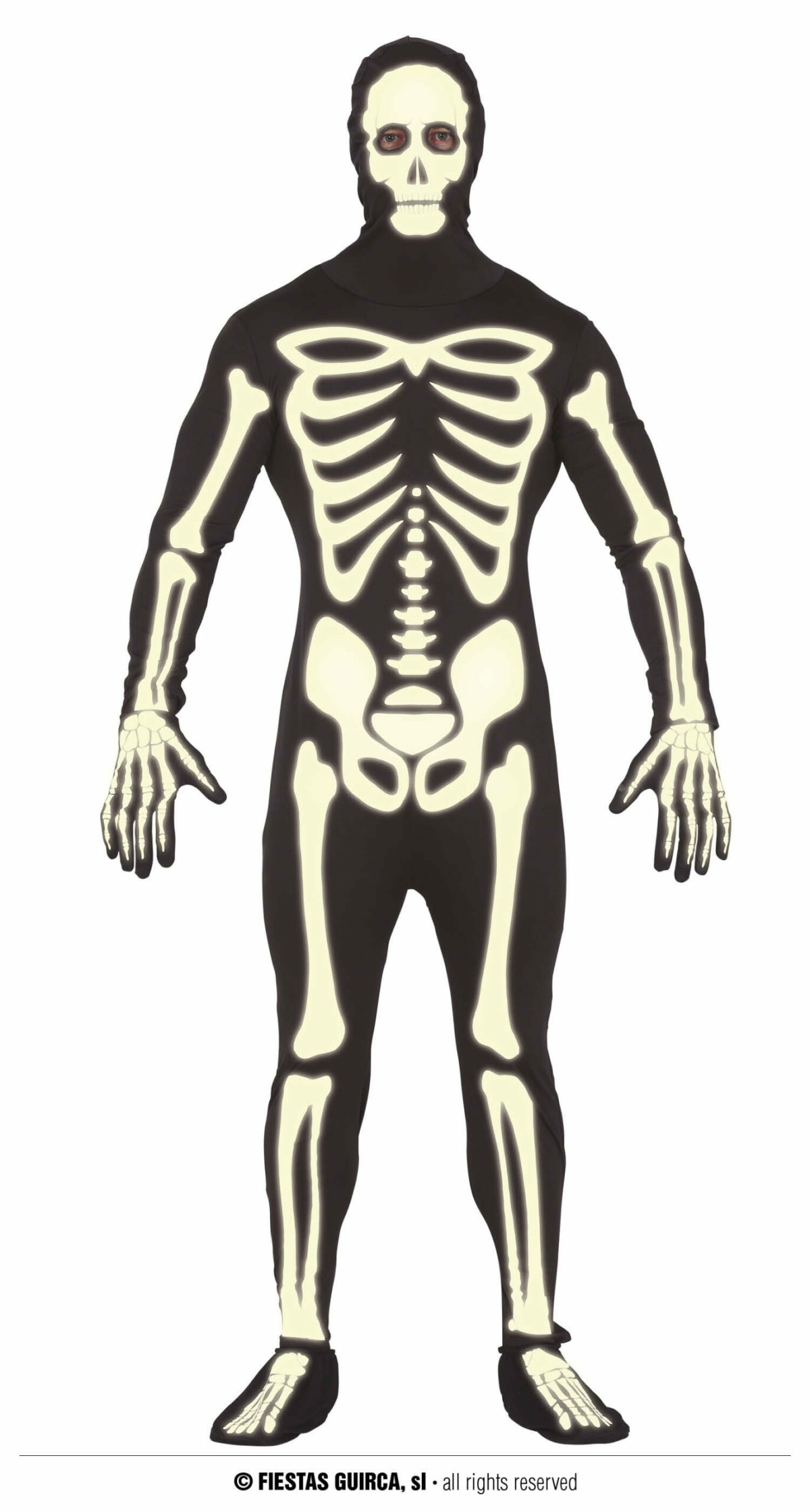 Skeleton Glow In THe Dark - Adult Size Large (52-54)