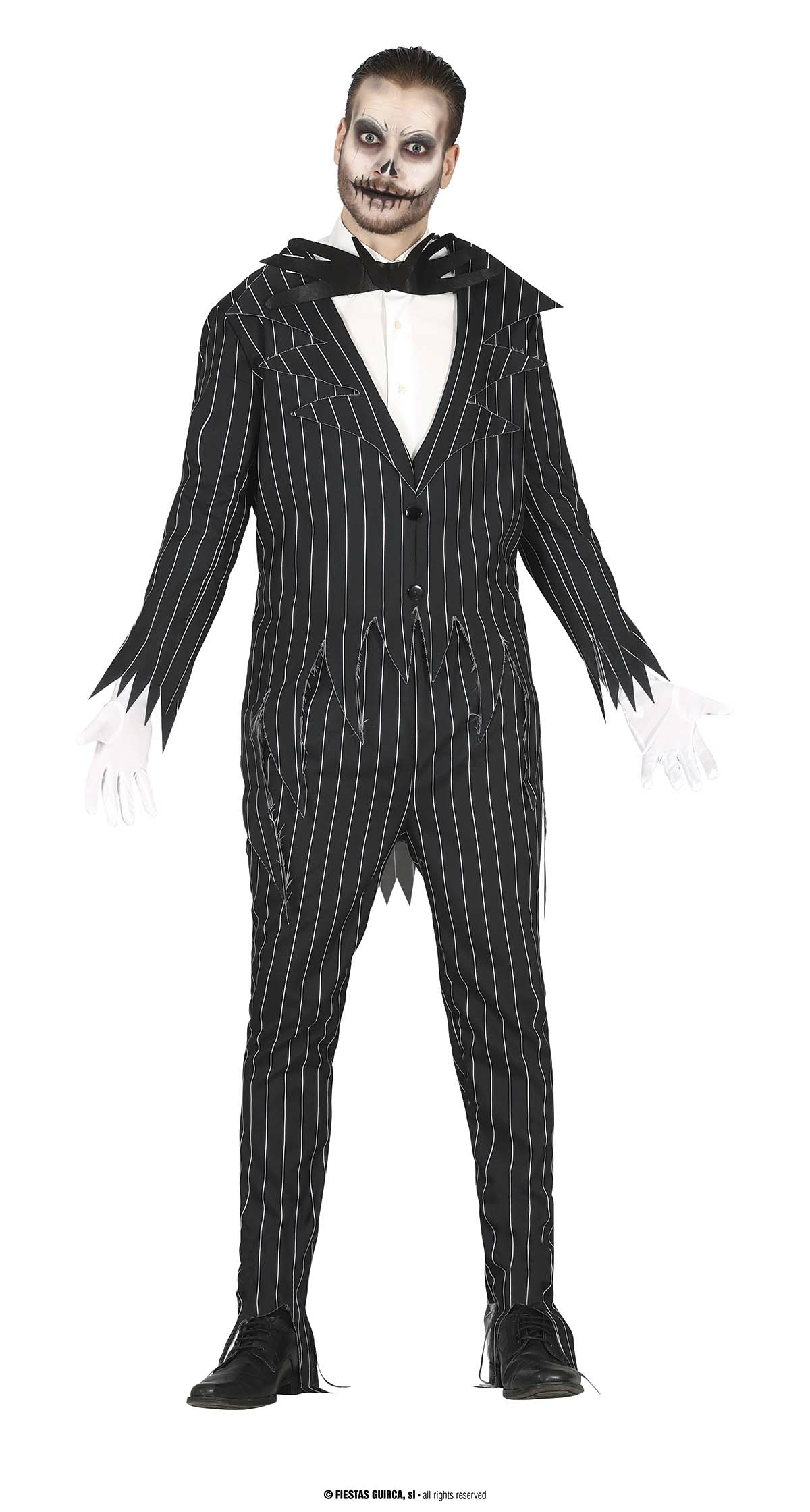 Jack Skellington Skeleton Costume - Adult Size Small (46-48)