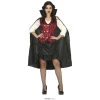Classic Vampire Lady with Cape - Adult Size Medium (10-12)