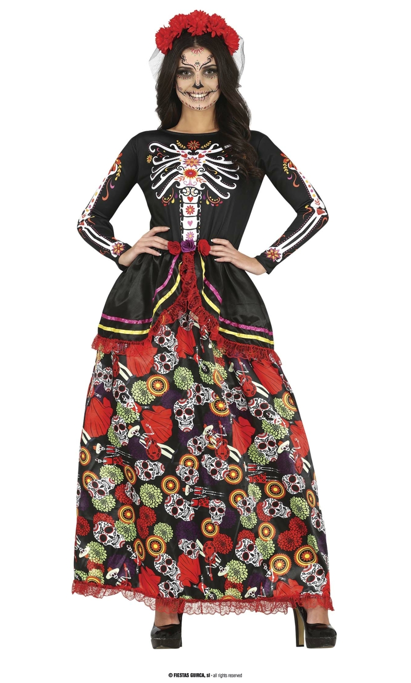 Catrina Fashion Lady Costume - Adult Size Medium (38-40)